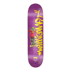 DGK Cheesin' Williams Purple Glitter Skateboard Deck - 8.38" - Skatewarehouse.co.uk