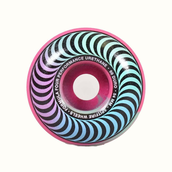Spitfire Skateboard Wheels F4 99 Classics - Pink / Teal - Skatewarehouse.co.uk
