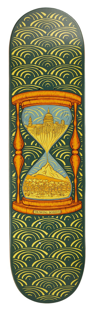 Drawing Boards Time Skateboard Deck - 8.25"