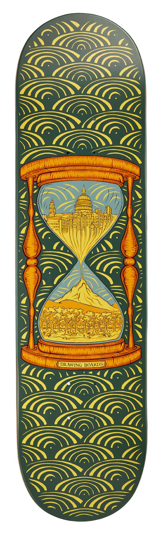 Drawing Boards Time Skateboard Deck - 8.25