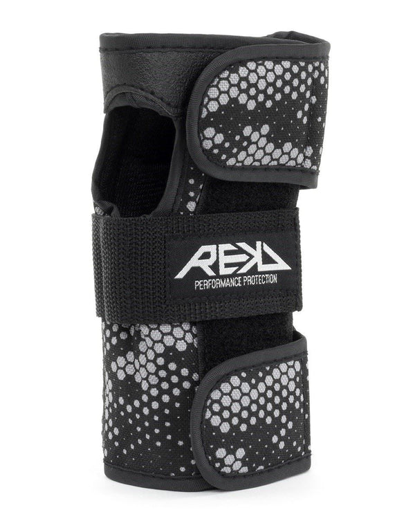 REKD Skateboard Skate Scooter BMX Wrist Guards - Black / Grey - Skatewarehouse.co.uk