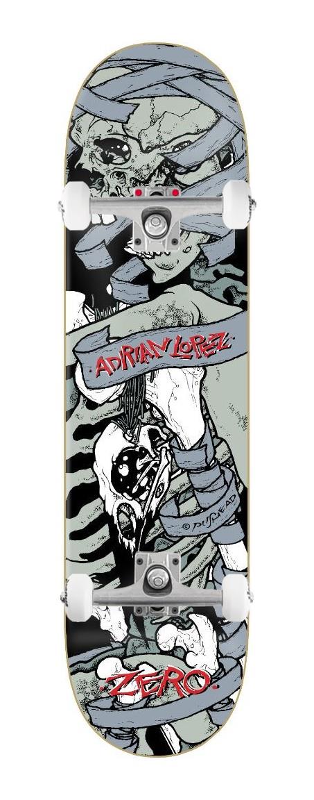 Zero Pushead 30 yr Reissue Adrian Lopez x Venom Custom Complete Skateboard - 8.25"