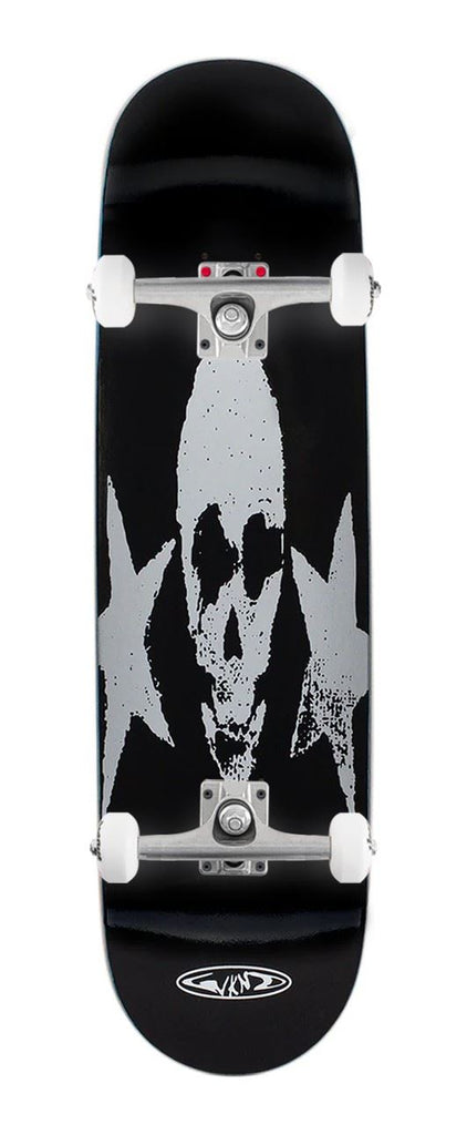 WKND 'Mumbler' Team Board (WB) Black / Silver x Venom Custom Complete Skateboard - 8.37"