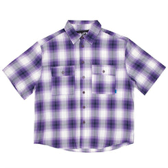 WKND Wilson Shirt Purple Plaid - Skatewarehouse.co.uk