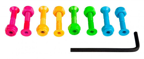 Sushi Bolts Coloured Allen Bolts ( Pack 8) - Skatewarehouse.co.uk