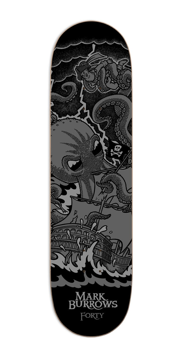 Forty Burrows Kraken Skateboard Deck - 8.0