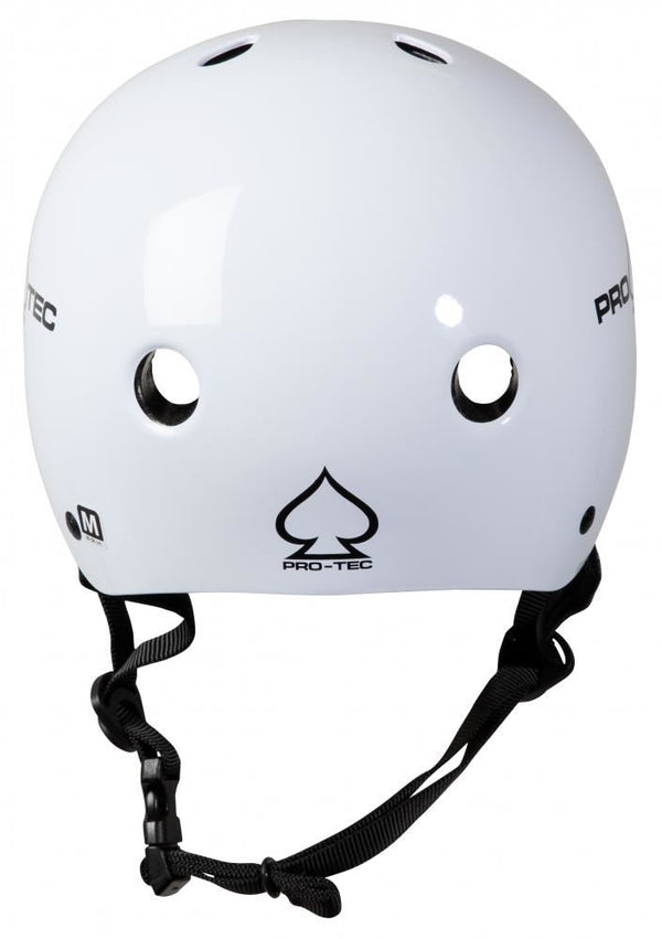 Pro-Tec Helmet Classic Cert - Gloss White - Skatewarehouse.co.uk
