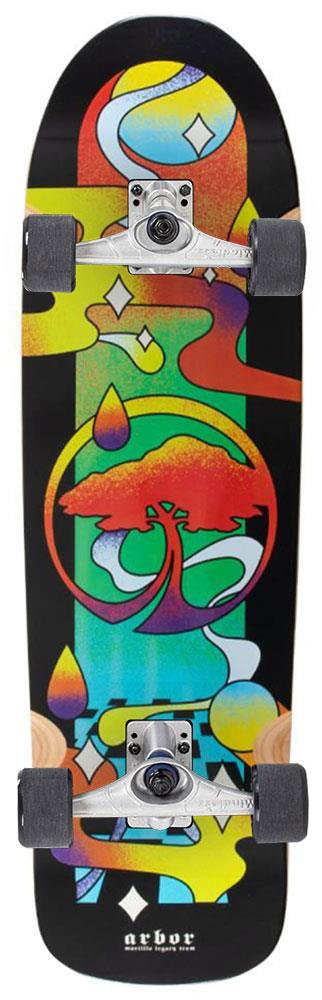 Arbor Team Legacy Martillo Tripped x Mindless Custom Surf Skate Skateboard - 9.0" x 31.75" - Skatewarehouse.co.uk