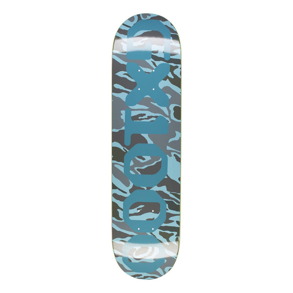 GX1000 OG Logo Camo Blue Skateboard Deck - 8.0