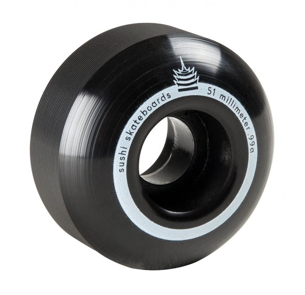 Sushi Skateboard Wheels Pagoda Team V2 - Black - Skatewarehouse.co.uk