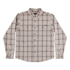 Independent Shirt Belmont Flannel Top - Concrete - Skatewarehouse.co.uk