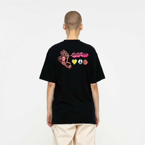 Santa Cruz T-Shirt SC All in T-shirt - Black - Skatewarehouse.co.uk