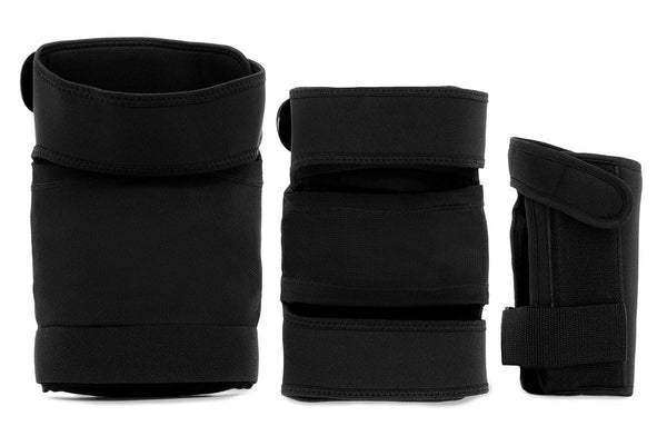 REKD Shield Triple Pad Set - Black / Beige - Skatewarehouse.co.uk