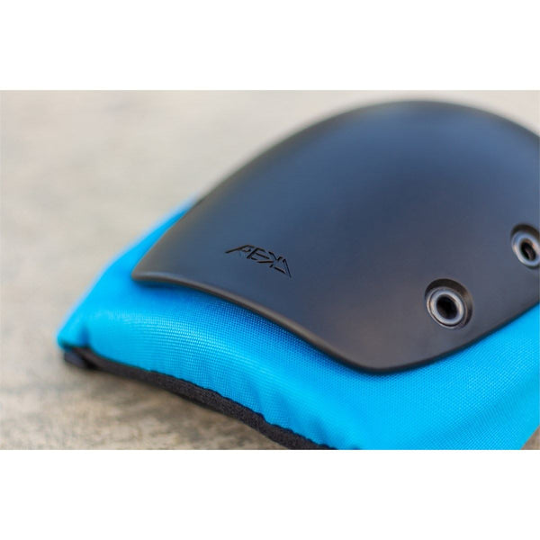 REKD Skateboard Skate Scooter BMX Ramp Knee Pads - Black / Blue - Skatewarehouse.co.uk