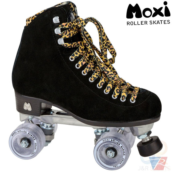 Moxi Skates Panther Black Suede Med Quad Skates - Skatewarehouse.co.uk