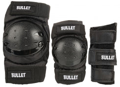 Bullet Triple Padset . Standard Combo Junior - Black - Skatewarehouse.co.uk