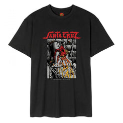 Santa Cruz T-Shirt Pace Dungeon Front - Black - Skatewarehouse.co.uk