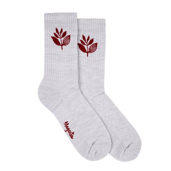 Magenta Plant Socks Ash/Rust - Skatewarehouse.co.uk