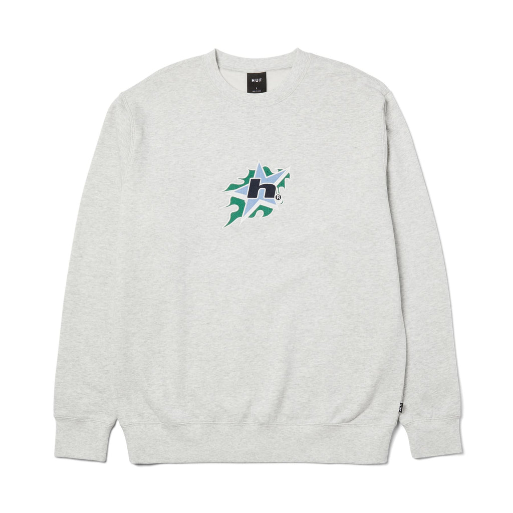 HUF H Bit Crewneck (Ash)