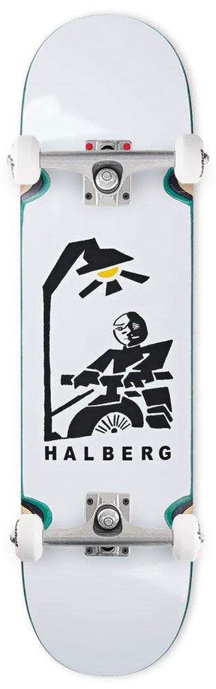 Polar Skate Co. Hjalte Halberg Insomnia Wheel Wells x Venom Skateboards Custom Complete Skateboard - 8.25