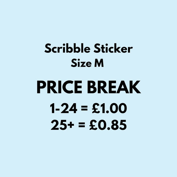 Venture Scribble Sticker Size - M