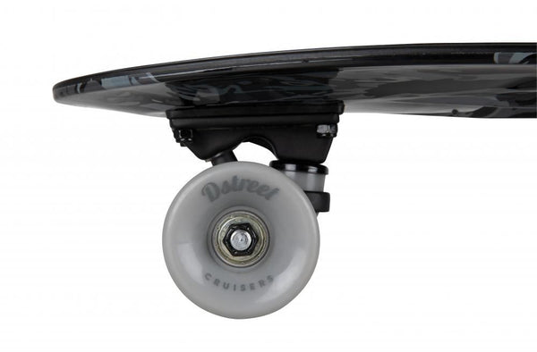 D Street Cruiser Black Camo Complete Cruiser Skateboard - 6.9