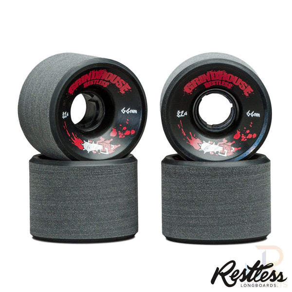 Restless Grindhouse (4) Black - / 82a Skateboard Wheels - 66mm