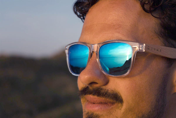 Luma Beach Comber Recycled Sunglasses - Clear - Skatewarehouse.co.uk