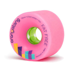 Orangatang "Fat Free" Pink 83a (Set 4) Skateboard Wheels