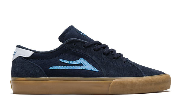 Lakai Flaco 2 Navy Gum Suede Skate Shoes - Skatewarehouse.co.uk