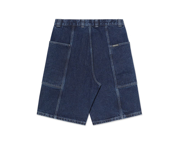 Jiro Shorts (Dark Blue w / White Stitching)