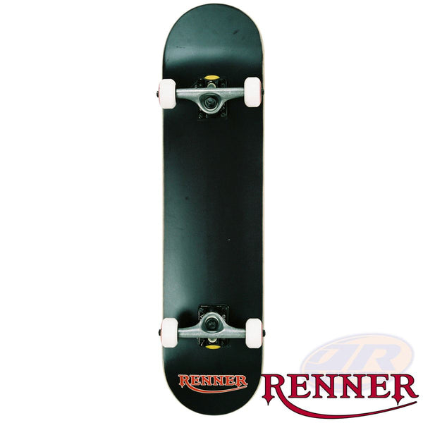 Renner Pro - 7 Ply, Virus Trucks, ABEC 9 - Black Complete Skateboard