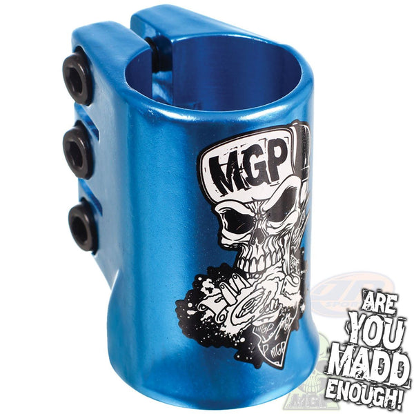 Madd Gear Mgp Hothead Oversized Triple Clamp - Blue - Skatewarehouse.co.uk
