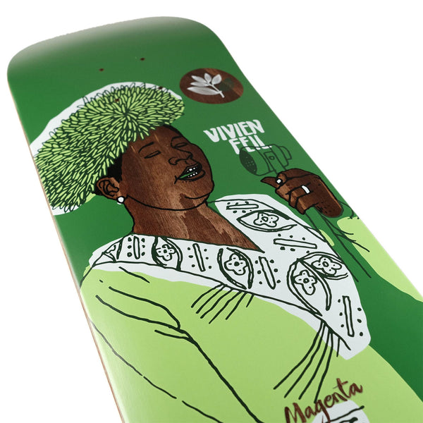 Magenta Vivien Feil Free Jazz Skateboard Deck - 8.0