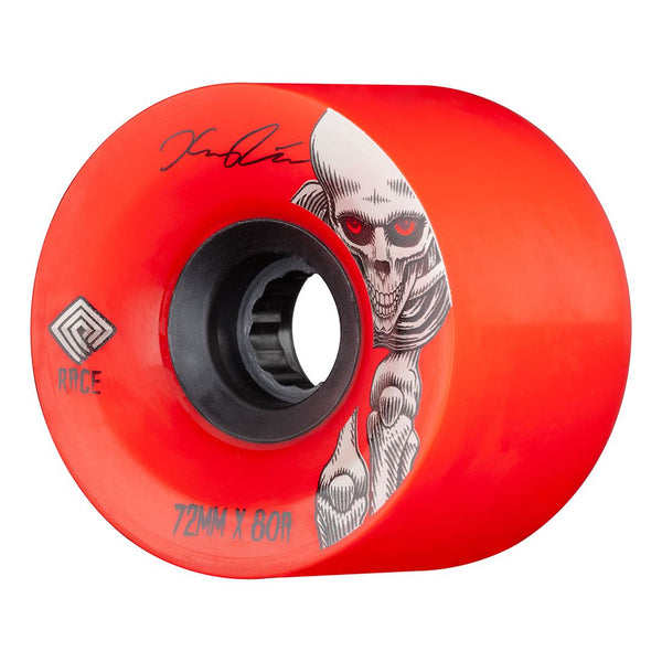 Powell Peralta Kevin Reimer Downhill Skateboard Wheels Red 80A - Skatewarehouse.co.uk