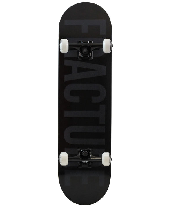Fracture Fade Black Complete Skateboard 8.0