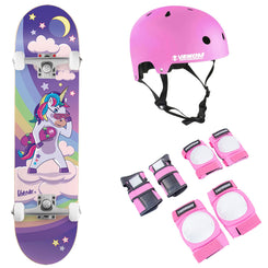 Venom Unicorn Night Kids Mini Junior Complete Skateboard Bundle - 7.25" **PRE-ORDER** - Skatewarehouse.co.uk