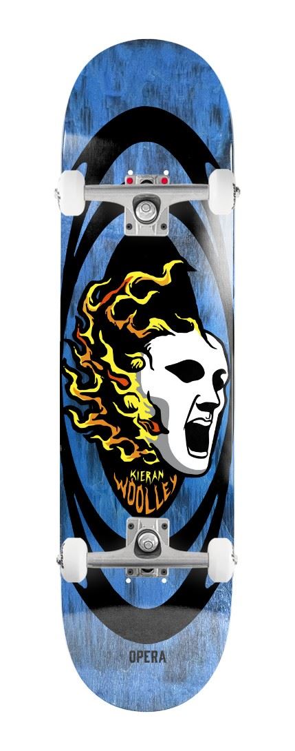 Opera Kieran Woolley Screaming Mask EX7 Blue Bleed x Venom Custom Complete Skateboard - 8.5