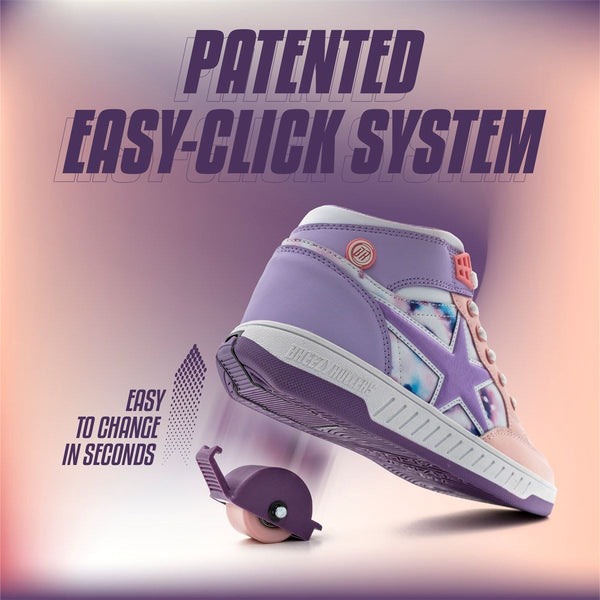Breezy Rollers Skater - White / Purple / Pink - Skatewarehouse.co.uk