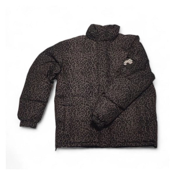 Santa Cruz Jacket Solid Strip Jacket - Black Leopard - Skatewarehouse.co.uk