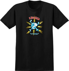 Krooked T-Shirt Style - Black / Multi Color Print
