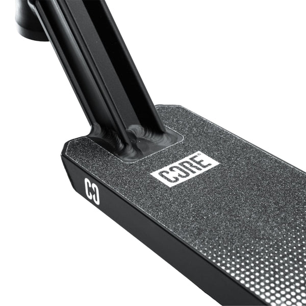 CORE CD1 Stunt Scooter Deck 4.5 x 19 - Black / Chrome - Black/Chrome