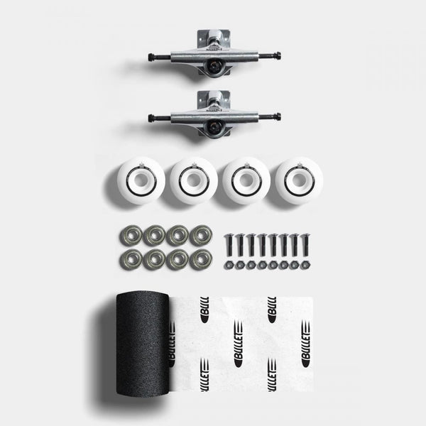 Sushi Truck Undercarriage Set 5.25 Silver - Abec 3 - 53mm Complete Skateboard