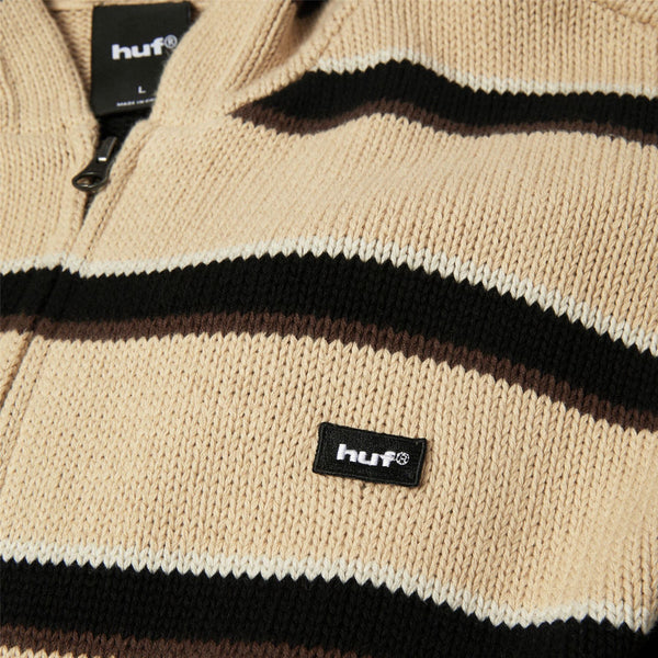 HUF Banks FZ Striped Hoodie (Tan)
