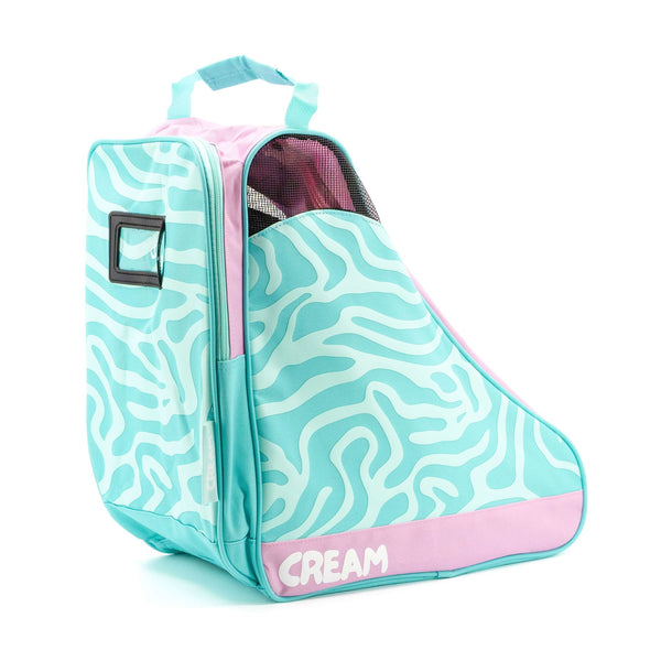 CREAM Quad Roller Skates Bag, OSFA - Wave, Teal / Pink Accessories