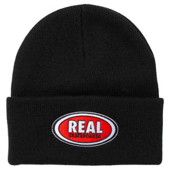 Oval Beanie (Black / Red / White) - One Size