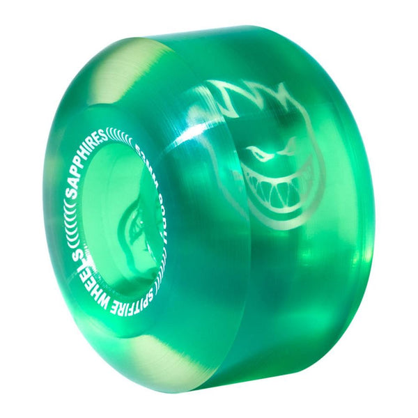 Spitfire Soft Skateboard Wheels Sapphire Radial 90D - Green - Skatewarehouse.co.uk