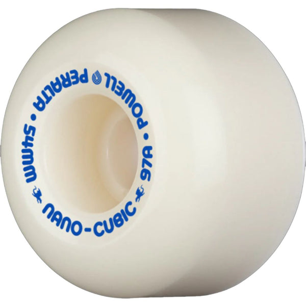 Powell Dragon Formula • Nano Cubic • 54mm x 36.5mm • 97A • Off White / Blue Skateboard Wheels