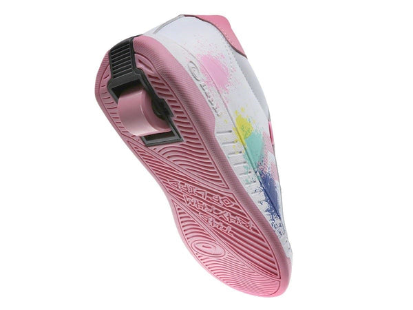 Breezy Rollers Shoes With Wheels - Splatter - White / Pink - Skatewarehouse.co.uk