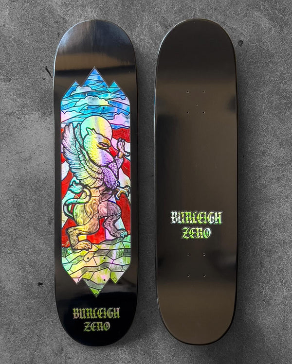 Zero Skateboard Stained Glass Brandon Burleigh Skateboard Deck - 8.5